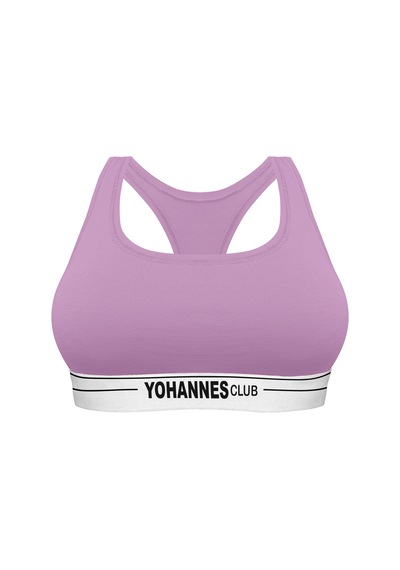 Yohannes Club, Kadın Pamuklu Büstiyer Sütyen, Renk Seçenekli, Tekli Paket LILA