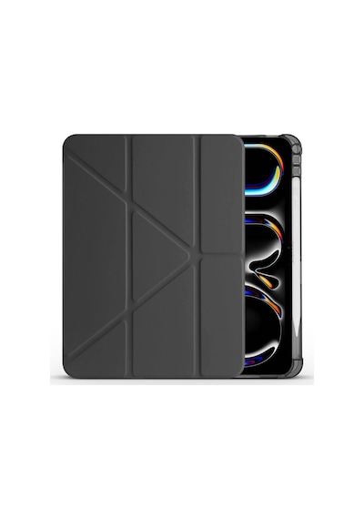 Ennar Honor Pad X8a 11 İnç Uyumlu Üçgen Standlı Kalem Bölmeli Uyku Modlu Tablet Kılıfı+tablet Kalemi Tablet Kılıfı