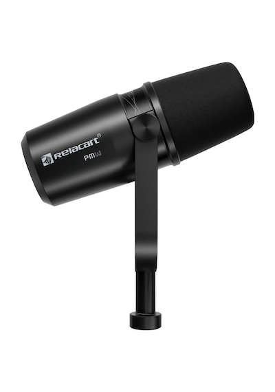 Relacart Pm3 Siyah Dinamik Podcast Mikrofonu Dahili Preamplı