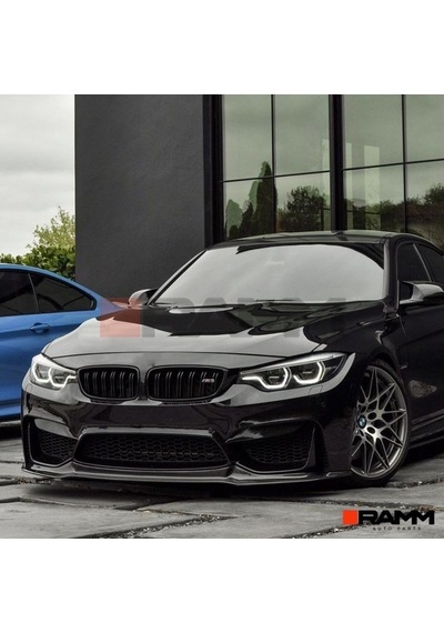 Bmw M3 M4 F80 F81 F82 F83 Ön Lip Parlak Siyah