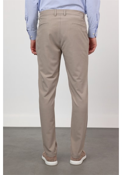 İmza Açık Bej Yan Cep Comfort Fit Esnek Chino Pantolon 1003260171