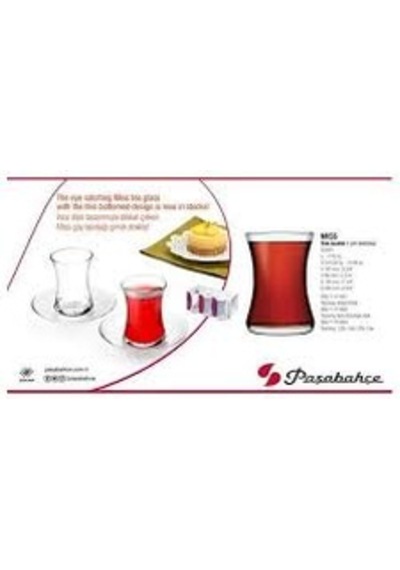 Paşabahçe 42861 Mıss 6Lı Çay Bardağı Şeffaf