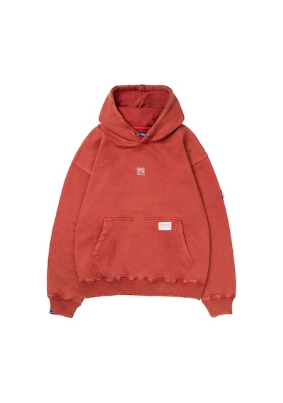 American Rag Cie Vintage Hoodie Solar Pamuk, Pre-shrunk Ve Şık Detaylarla Kırmızı