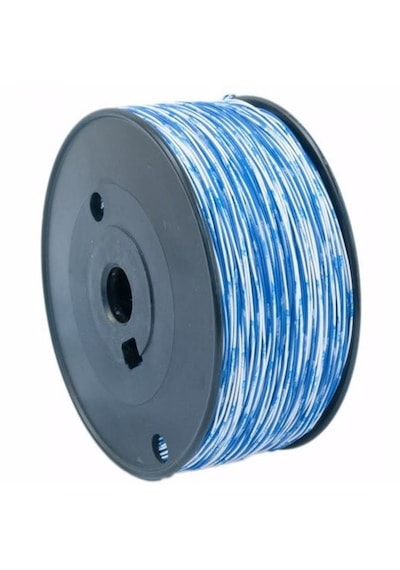 2x0,50 Mm Zil Teli Kalaylı Mavi/beyaz 5 Metre Top