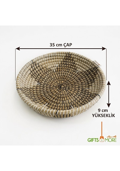 Meyvelik Yuvarlak Sepet Byk 39,5 X 9,5 Cm Bej