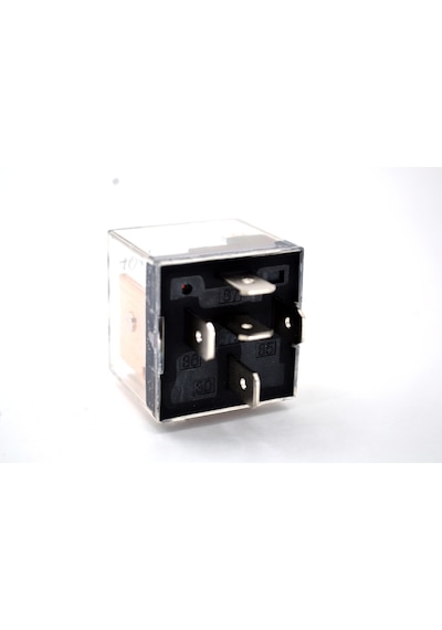 25 Adet Dirençli Mini Röle Şeffaf 12v 40a 87a 5 Fişli Ledli
