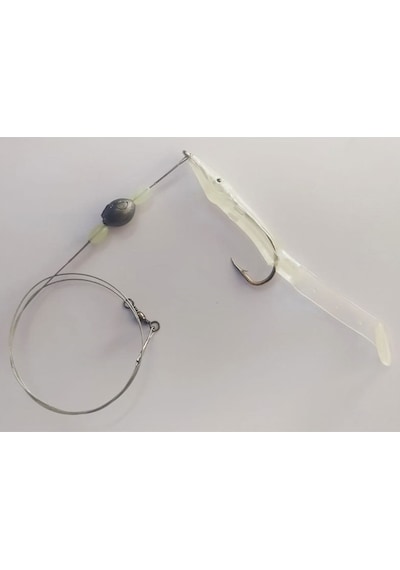 Levrek Lüfer Avcısı Çelik Telli Silikon Balık 11 Cm