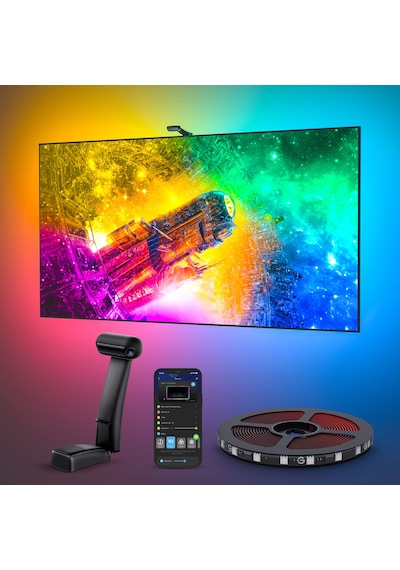 55-65 İnç Tv'ler Ve Pc İçin Çift Kameralı Govee Envisual Tv Arka Işığı T2, Dekorasyon İçin Alexa Ve Google Assistant İle Uyumlu Rgbıc Wifi Tv Led Arka Işığı Siyah 55-65 İnç Tv'ler Ve Pc İçin Çift Kameralı Govee Envisual Tv Arka Işığı T2, Dekorasyon İçin Alexa Ve Google Assistant İle Uyumlu Rgbıc Wifi Tv Led Arka Işığı Siyah