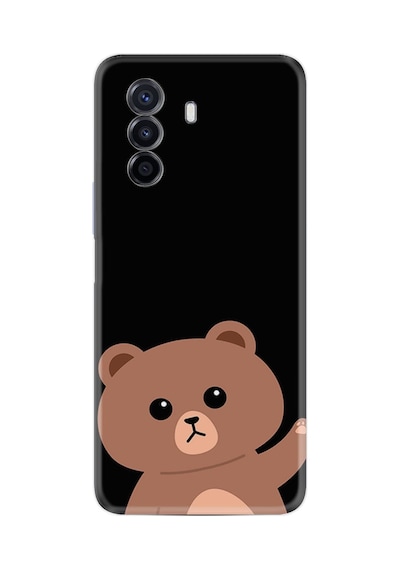 Huawei Nova Y70 Kılıf Resimli Desenli Silikon Platinium Series Hello Bear 1905