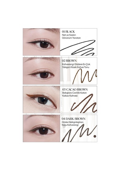 Suya Dayanıklı, İnce Uçlu Göz Kalemi Sharp So Simple Waterproof Pencil Liner 005 Ash Brown Diğer