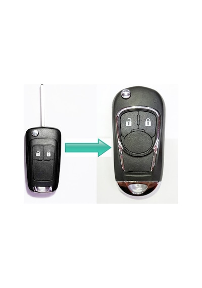 Opel Yeni Nesil Çevirici Kumanda Kabi Anahtar Kabi 2 Buton Logolu 402185026