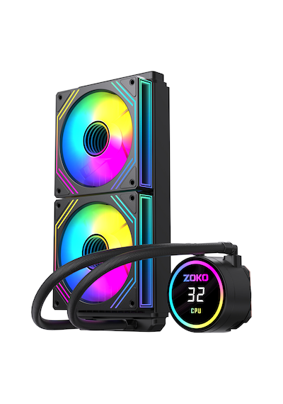 Zoko Twıst 240 Siyah 240mm Argb Fanlı Sıvı Soğutma 240 MM