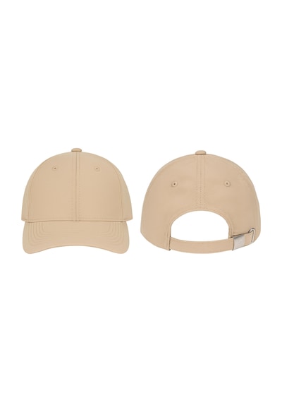 Perlotus Unisex Spor Kep Şapka Mikro Polyester Kumaş 6 Parça Ayarlanabilir Metal Tokalı Krem