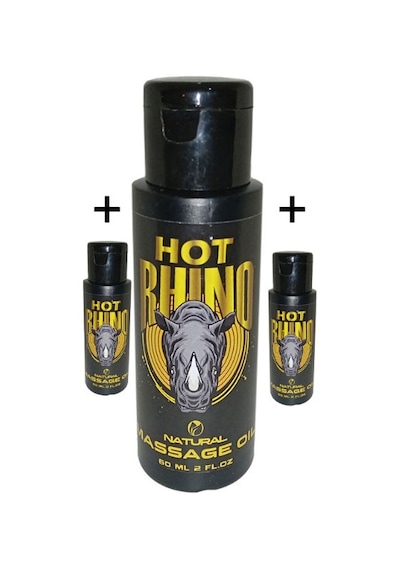 Bonie Hot Rhino 3 Adet Bay Bayan Masaj Yağı 60 Ml