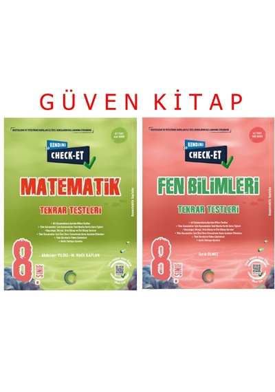 Okyanus Yayınları 8.sınıf Check-et Matematik Fen S.b. Seti