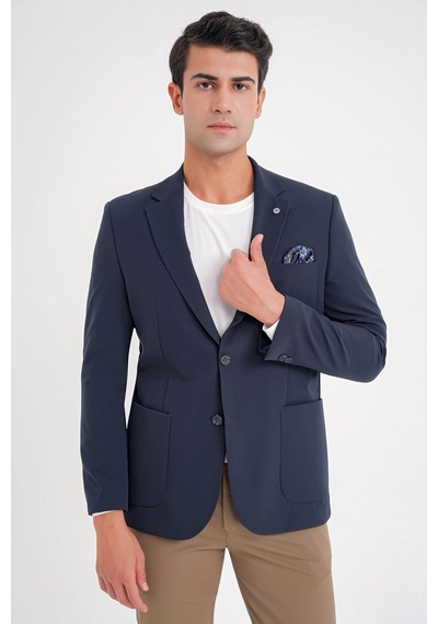 Efor C 697 Ceket Regular Fit Lacivert-1 Casual Lacivert