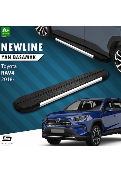 S-Dizayn Toyota RAV 4 5 NewLine  Krom Yan Basamak 173 Cm 2018 Üzer