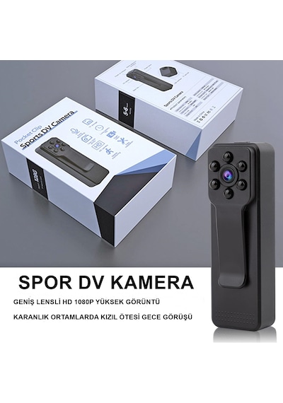Secumore Gece Görüşlü 1080p Mini Vücut Kamerası