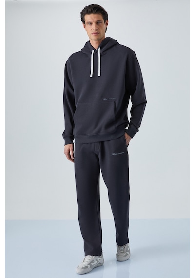 Grımelange Narcıso Erkek Yumuşacık İçi Polarlı Antrasit Sweatshirt Antrasit