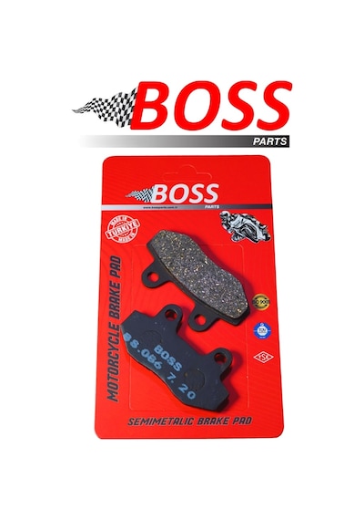 Boss Yarı Sinterli Fren Balatası Kulaksız Bs086 Cfmoto 150nk Ön Em Motolux Ceo 110 Dıva 50 Cub Cg Zn Revolt Rm5 Arka Rks Newlıght Falcon Guppı 110 Arka 2024
