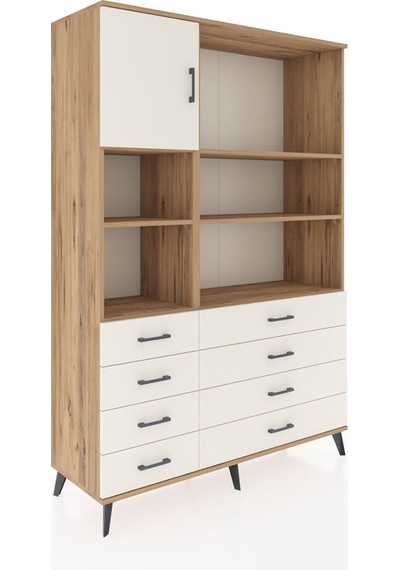 Hyperion Dolap 7 Raflı 8 Çekmeceli Tek Kapaklı 132x44x195 Çam-aytaşı/aytaşı Aytası/aytası Hyperion Dolap 7 Raflı 8 Çekmeceli Tek Kapaklı 132x44x195 Çam-aytaşı/aytaşı Aytası/aytası