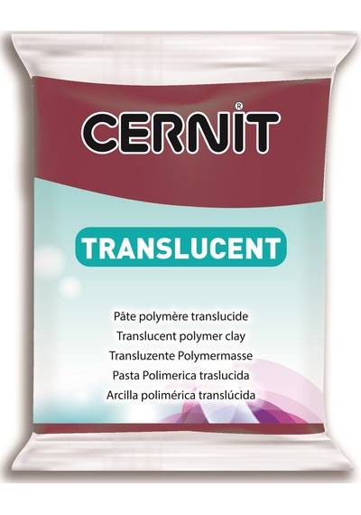 Cernit Translucent Transparan Polimer Kil 411 Bordeaux