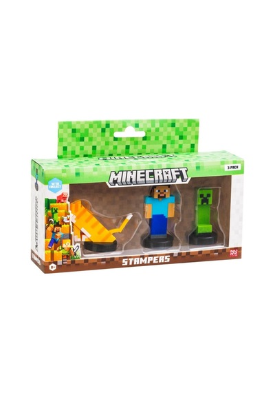 Minecraft 3d Figür Stamper 3'lü Set - Model 1