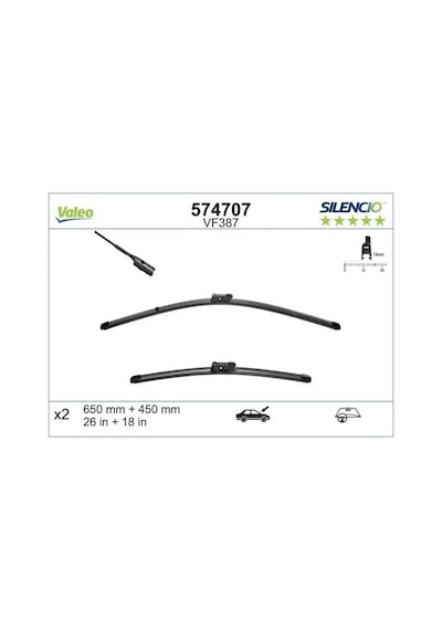 Seat Ateca On Silecek Seti 2016-2024 Valeo 574707