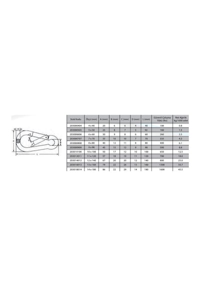 Karabina Yaylı 10 Mm 2 Adet