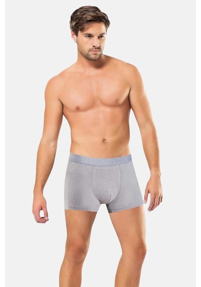 Anıt 4 Adet Erkek Bambu Likralı Boxer 1284 Çok Renkli