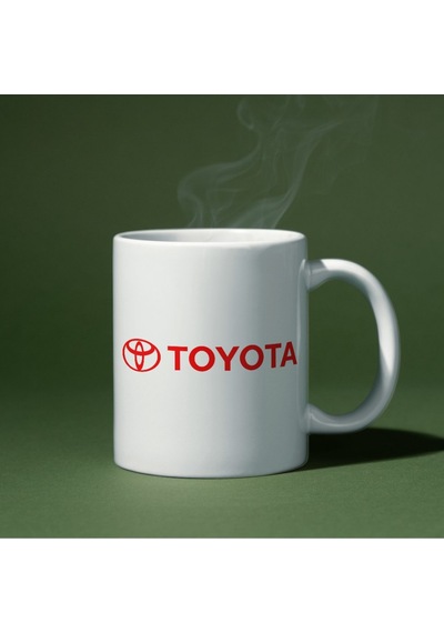 Applucky Toyota Logo Tarihçesi Baskı Kupa Bardak Beyaz