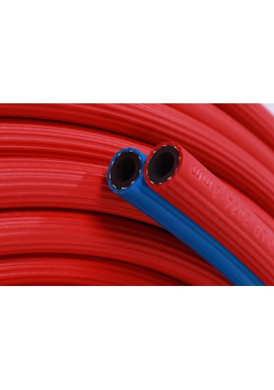 İkiz Kaynak Oksijen Asetilen Hortumu Pvc İç Çap 10 Mm - 10 Metre