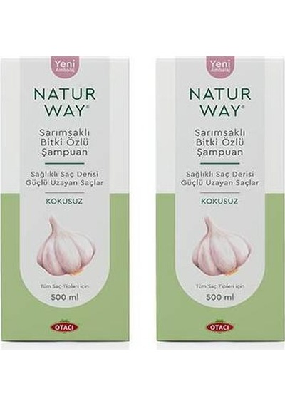 Otacı Naturway Bitkisel Sarımsaklı Şampuan 2 x 500 ML