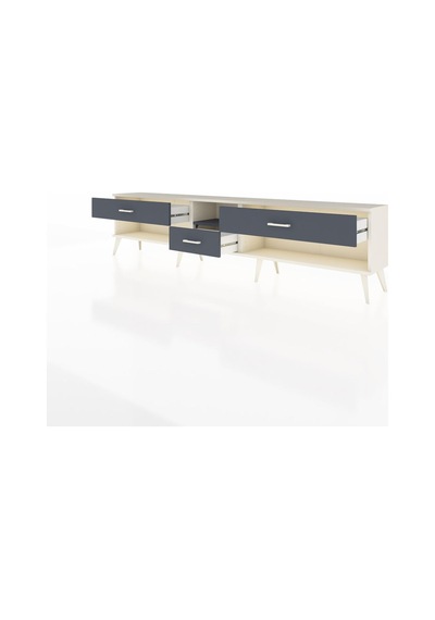 Arges Tv Ünitesi Tek Raflı 3 Çekmeceli 220x30x51 Aytaşı-antrasit Antrasıt/antrasıt - Aytası Arges Tv Ünitesi Tek Raflı 3 Çekmeceli 220x30x51 Aytaşı-antrasit Antrasıt/antrasıt - Aytası