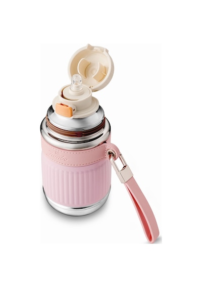 Jumbo Magic Pipetli Pembe Termos 450 Ml