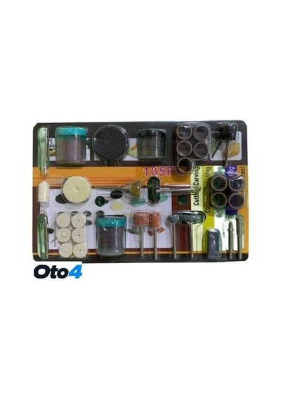 Oto4 Hobici 105 Parça Metal Zımpara Gravür Taşlama Oyma Seti Hobi Kalıpçı Takımı
