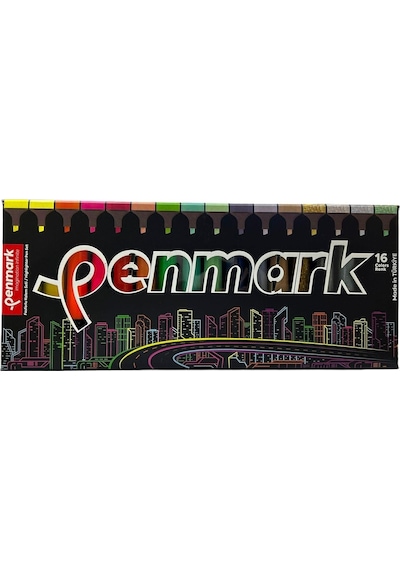 Penmark Fosfolu Kalem 16'lı Süper Kutu Çok Renkli