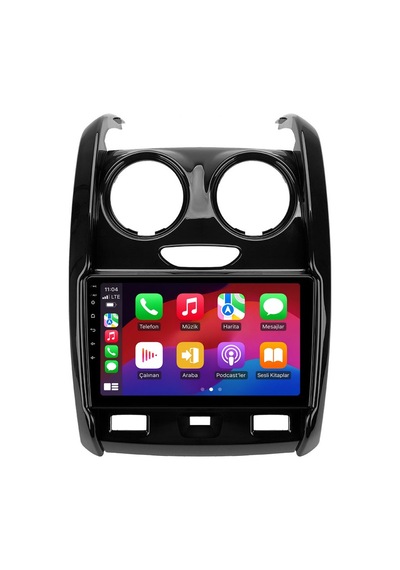 Dacia Duster 2013-2017 Android Multimedya Carplay Android Auto Navigasyon Kameralı 8gb Ram 64gb 9"