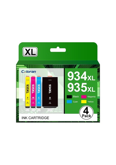 934xl 935xl Yüksek Kapasiteli Uyumlu Kartuşlar Hp 934 Xl 935 Xl Officejet Pro 6230 6830 6835 Officejet 6820 6220 6812 6815 İçin Siyah Camgöbeği Macenta Sarı, 4 Paket