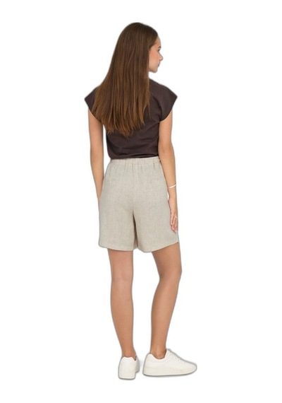Only Onlsıesta Mw Pull-up Lın Bl Shorts Noos Kadın Gri Şort - 15333032