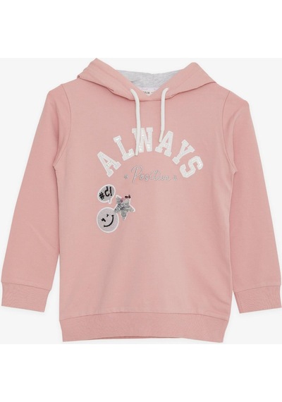 Breeze Kız Çocuk Sweatshirt Pullu Simli Gülenyüz Baskılı 4-9 Yaş, Gülkurusu-gülkurusu Gülkurusu Breeze Kız Çocuk Sweatshirt Pullu Simli Gülenyüz Baskılı 4-9 Yaş, Gülkurusu-gülkurusu Gülkurusu