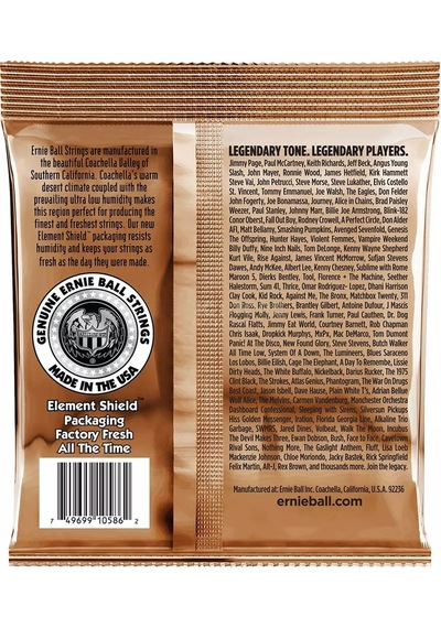 Ernie Ball P02143 Earthwood Custom Med Phosphor Bronze Takım Tel