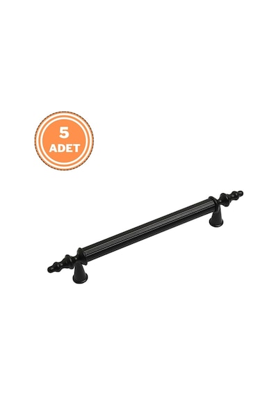 Öyküm Çizgili Alm.160 Mm Mat Siyah Mobilya Dolap Kulp