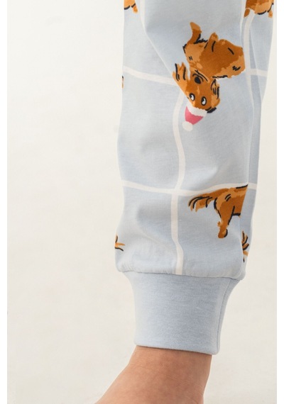 Rolypoly Kız Çocuk Cute Puppy Mavi Gömlek Pijama Takımı Rp3908-c-v2 Rp3908-c-v2