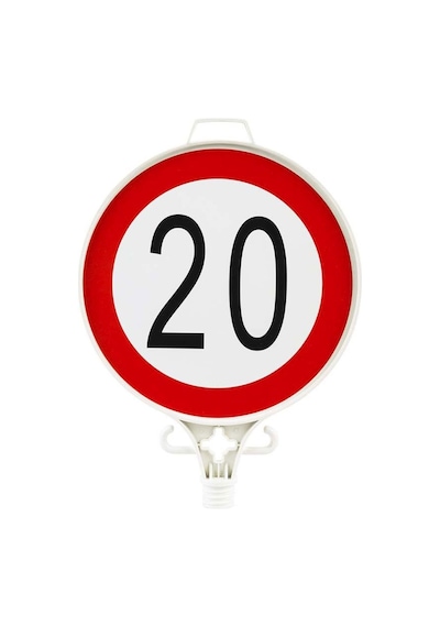 Azami Hız Sınırlaması 20 Km Uyarı Levhası Tek Yönlü