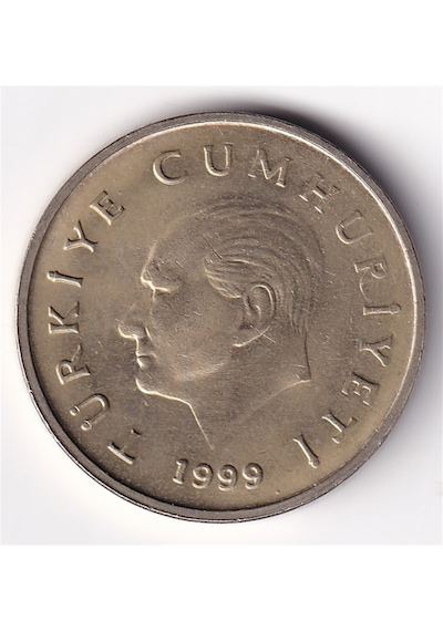 50.000 Lira 1999 Çil Eski Madeni Para