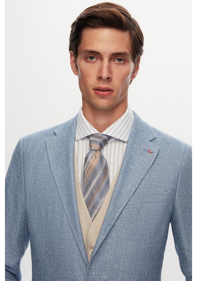 D's Damat Ds Damat Slim Fit Mavi Armürlü Mono Yaka Keten Takim Elbise Kombinli 0hfy5kmbn005m 701 D's Damat Ds Damat Slim Fit Mavi Armürlü Mono Yaka Keten Takim Elbise Kombinli 0hfy5kmbn005m 701