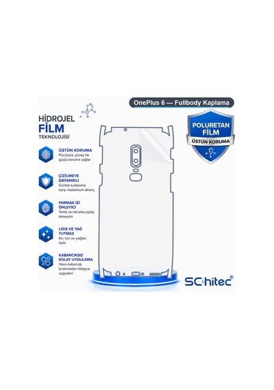 Oneplus 6 Uyumlu Fullbody Arka Kaplama Hidrojel Koruyucu Film 78769821