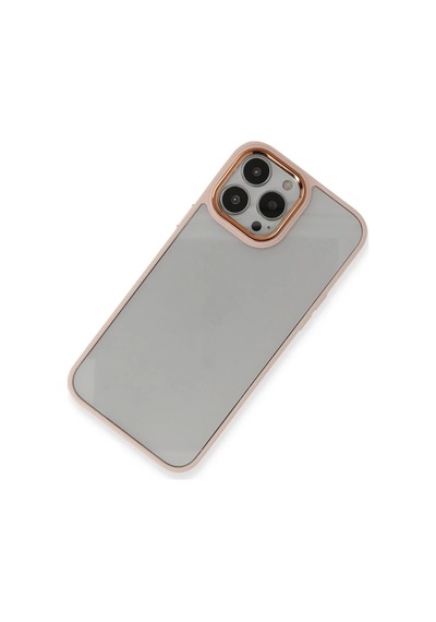 Apple Uyumlu iPhone 14 Pro Uyumlu Kılıf Dora Kapak - Pudra
