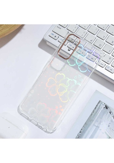 Vivo Y11s Kılıf Zore Sidney Desenli Sert Kapak Flower No3
